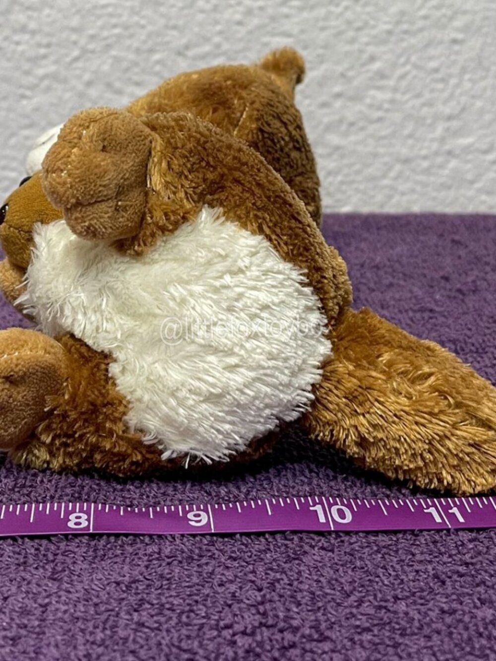 Ty Beanie Boos Kipper Kangaroo Plush Joey Brown Gold Sparkle Eyes Australian ESA - Picture 6 of 7